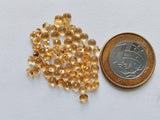 4mm Calibrated Citrine Faceted Round Cut Stone, Beautiful Orange Solitaire Shape Citrine For Jewelry (1 Cts To 5 Cts) - NNG23