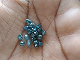 Conflict Free Beautiful Blue Rough Diamond Crystal, Loose Natural Clear Blue Smooth Raw Diamond For Jewelry / Ring , 3-3.5mm 1 Pc - PDD928