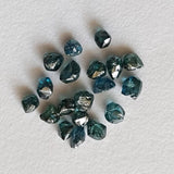 Conflict Free Beautiful Blue Rough Diamond Crystal, Loose Natural Clear Blue Smooth Raw Diamond For Jewelry / Ring , 3-3.5mm 1 Pc - PDD928