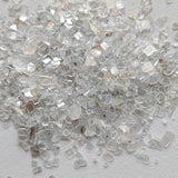 White Diamond Faceted Slices Dust, White Diamond Faceted Diamond Slices For Jewelry (5Ct To 10Cts) - PPKJ185