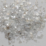 White Diamond Faceted Slices Dust, White Diamond Faceted Diamond Slices For Jewelry (5Ct To 10Cts) - PPKJ185