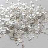 White Diamond Faceted Slices Dust, White Diamond Faceted Diamond Slices For Jewelry (5Ct To 10Cts) - PPKJ185