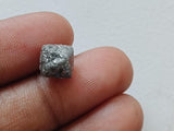8.9x8.4mm Grey Diamond Octahedron, 1 Pc Natural Rough Raw Uncut Smooth Loose Diamond Crystal - PPKJ198