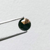 4.1mm Black Rose Cut Diamond, 0.26Cts Rare Loose Natural Faceted Black Rose Cut Diamond Cabochon for Ring - PDD944