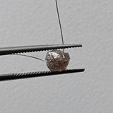 4.6x5.2mm Pink Rough Diamond, 1Pc Loose Natural Pink Uncut Raw Drilled Diamonds For Jewelry - PDD951