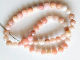 7-7.5mm Pink Opal Shaded Faceted Balls, 25 Pieces Faceted Balls Natural  Peruvian Pink Opal For Jewelry - PAG31