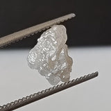 8.4x6.4mm White Grey Rough Diamond, Loose Raw Uncut Huge 1.83 Cts White Raw Diamond For Jewelry - PDD931