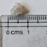 8.4x6.4mm White Grey Rough Diamond, Loose Raw Uncut Huge 1.83 Cts White Raw Diamond For Jewelry - PDD931