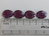 16-18mm Amethyst Hydro Quartz Rose Cut Cabochons, 5 Pieces Amethyst Colored Rosecut Cabochons For Jewelry, Purple Color Gem - PNG41