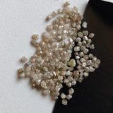 1-2mm Raw Light Champagne Rough Diamonds, Loose Light Brown Uncut Rough Diamond for Ring / Jewelry - PPKJ199