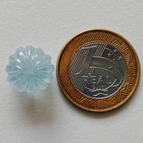 14.5mm Aquamarine Melon Beads, 1 Pc Huge Natural Aquamarine Carved Melon Beads For Jewelry / Necklace - PPH50