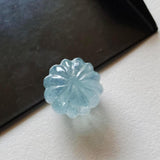 14.5mm Aquamarine Melon Beads, 1 Pc Huge Natural Aquamarine Carved Melon Beads For Jewelry / Necklace - PPH50