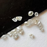 Conflict Free Beautiful Clear Diamond Rough, 1.5-2mm Clear White Loose Diamond Crystal for Jewelry - PDD952
