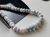 7-8.5mm Blue Opal Faceted Rondelle Beads, Faceted 22 Pieces Blue Opal Beads For Jewelry - PAG34