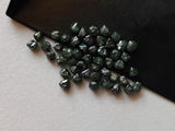 Conflict Free 5 Pcs Blue Raw Diamond Octahedron Drilled, Natural Blue Rough Raw Uncut Diamond Crystal, 2mm-2.5mm - PPKJ192