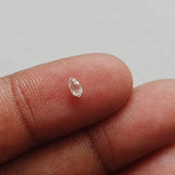 Conflict Free 3.7x1.8mm Clear White Diamond Drop, 0.13Ct Faceted Clear Diamond Tear Drop Double Drill  For Jewelry, Briolette Bead - PPKJ188