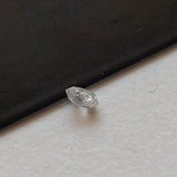 Conflict Free 3.7x1.8mm Clear White Diamond Drop, 0.13Ct Faceted Clear Diamond Tear Drop Double Drill  For Jewelry, Briolette Bead - PPKJ188