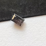 Conflict Free 4.6x2.8mm Clear Black Salt And Pepper Baguette Diamond Loose, 0.33 Cts Huge Natural Faceted Diamond Baguette For Ring - PPKJ190