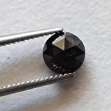 4.8mm Black Rose Cut Diamond, 0.4Cts Loose Faceted Rare Natural Black Rose Cut Diamond Cabochon for Ring - PDD948