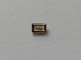 Conflict Free 5x3mm Clear Brown Salt And Pepper Baguette Diamond Loose, 0.3 Cts Huge Natural Faceted Diamond Baguette For Ring - PPKJ191