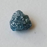 Conflict Free 6.7x6.2mm Blue Raw Diamond, 1.28 Cts Huge Blue Rough Flat Uncut Diamond, Perfect for Bezel - PPKJ193