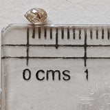 Conflict Free Champagne Diamond Drop, 0.29 Cts Rare Champagne Diamond Briolette Faceted Bead TearDrop for Pendant , 4.3x2.8mm - PPKJ194