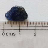 14.6x9mm Blue Sapphire Rough Slice, Raw , Loose Raw Blue Sapphire Slice Gemstone for Pendant / Jewelry, 1 Pc - PDG366