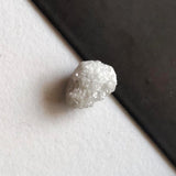 Conflict Free 8.3x6mm White Grey Rough Diamond, 1.5 Cts White Raw Loose Uncut Huge Diamond For Jewelry - PDD940