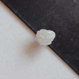 Conflict Free 7.2x6mm White Grey Diamond, 1.64 Cts Loose Huge Uncut Natural Raw Rough White Grey Diamond for Jewelry - PDD941