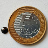 4.1mm Black Rose Cut Diamond, 0.26Cts Rare Loose Natural Faceted Black Rose Cut Diamond Cabochon for Ring - PDD944