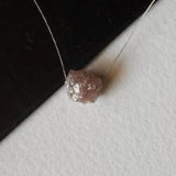 4.6x5.2mm Pink Rough Diamond, 1Pc Loose Natural Pink Uncut Raw Drilled Diamonds For Jewelry - PDD951