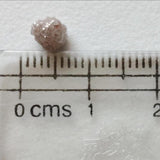 4.6x5.2mm Pink Rough Diamond, 1Pc Loose Natural Pink Uncut Raw Drilled Diamonds For Jewelry - PDD951