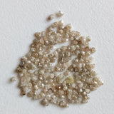 1-2mm Raw Light Champagne Rough Diamonds, Loose Light Brown Uncut Rough Diamond for Ring / Jewelry - PPKJ199