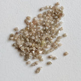 1-2mm Raw Light Champagne Rough Diamonds, Loose Light Brown Uncut Rough Diamond for Ring / Jewelry - PPKJ199