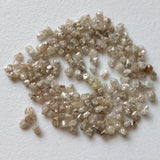 1-2mm Raw Light Champagne Rough Diamonds, Loose Light Brown Uncut Rough Diamond for Ring / Jewelry - PPKJ199