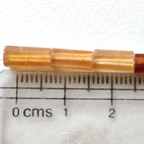 8-10mm Hessonite Garnet Faceted Tube Beads, Natural Garnet Tubes, Hessonite For Jewelry 10 Pcs - PAG33