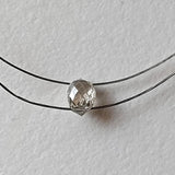 Conflict Free 2.3x3.2mm Clear White Diamond Drop, Clear Briolette Bead, 0.15Ct Faceted Diamond Tear Drop Double Drill For Jewelry - PPKJ200