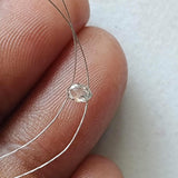 Conflict Free 2.3x3.2mm Clear White Diamond Drop, Clear Briolette Bead, 0.15Ct Faceted Diamond Tear Drop Double Drill For Jewelry - PPKJ200