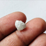 6x7.9mm White Rough Diamond, 1.85 Cts White Raw Loose Raw Uncut Huge Diamond For Jewelry / Ring - PDD953