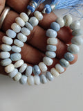 7-8.5mm Blue Opal Faceted Rondelle Beads, Faceted 22 Pieces Blue Opal Beads For Jewelry - PAG34