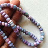 5-5.5mm Lavender Opal Faceted Rondelle Beads, Lavender Colour Opal Beads for Jewelry, 8 Inches - PSG395