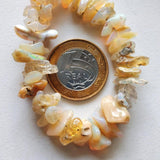 14-15mm Ethiopian Welo Opal Rough Beads, Natural Ethiopian Nuggets Loose Fire Opal For Jewelry Statement Necklace, 34 Pcs - PSG394