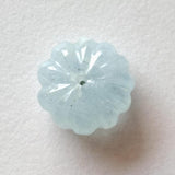 15.8mm 1 Pc Huge Aquamarine Carved Melon Beads, Natural Aquamarine For Jewelry / Necklace - PPH51