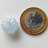 15.8mm 1 Pc Huge Aquamarine Carved Melon Beads, Natural Aquamarine For Jewelry / Necklace - PPH51