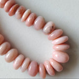 12mm Pink Opal Shaded Faceted Rondelle Beads, 15 Pieces Faceted Pink Opal Beads For Jewelry - PSG393