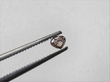 3x2.7mm Pink Heart Diamond, 0.07 Cts Rare Sparkling Pink Champagne Heart Cut Faceted Loose Diamond for Ring - PPKJ203