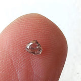 3x2.7mm Pink Heart Diamond, 0.07 Cts Rare Sparkling Pink Champagne Heart Cut Faceted Loose Diamond for Ring - PPKJ203