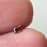 Cognac Brown Baguette Diamond, Rare 3.3x2.2mm Champagne Baguette Cut Rectangle Faceted MELEE Diamond for Ring - PDD960