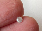 0.12 Ct White Diamond Polished Brilliant Cut, 3.1mm White Round Cut Solitaire Diamond for Ring - PDD963