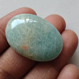29x20mm Amazonite Cabochons, Natural Amazonite Flat Back Plain Pear Cabochons For Jewelry - PSG396